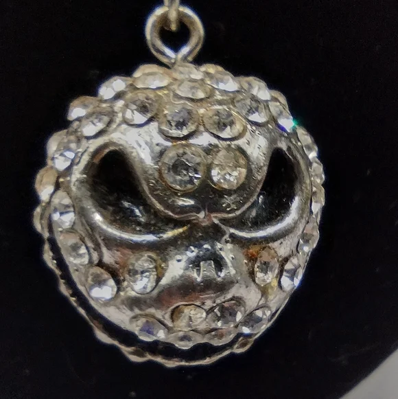 Jack Skellington -Nightmare Before Christmas Necklace - Rhinestones - Picture 6 of 7